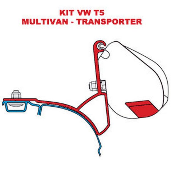 Fiamma Awning Bracket VW T Multivan Transporter UK RHD